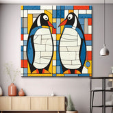 Penguins Mosaic Painting by Numbers